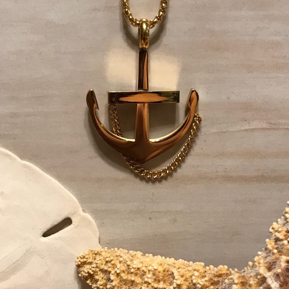 NEW Men’s Ship Anchor Pendant